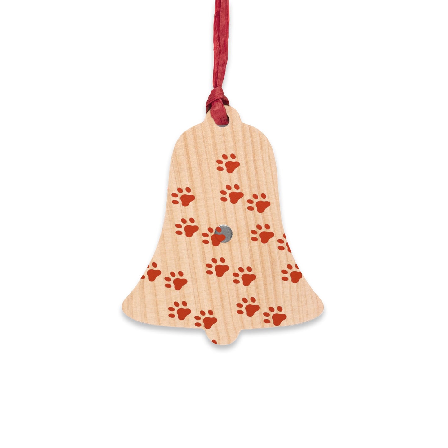 Wooden Christmas Ornament; Cat Tree Ornament