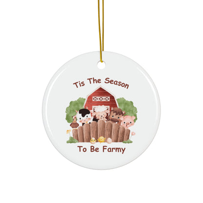Ceramic Ornament - Animal Farm Holiday Ornament