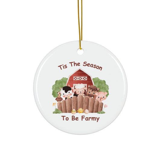Ceramic Ornament - Animal Farm Holiday Ornament